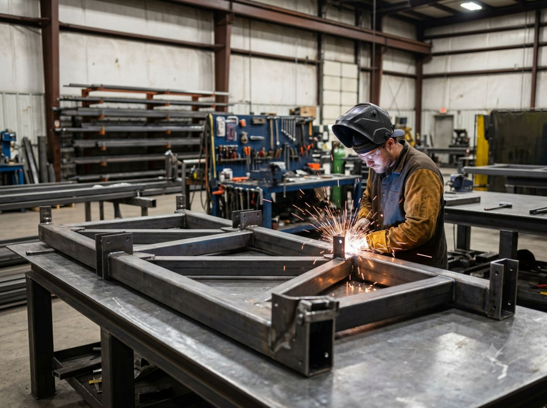 Custom metal fabrication completed in the SOLID ARCPG shop